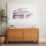 "Colosseum" - Art Print in Merlot by Paul Berthelot - In a Room