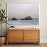 "California Seascape" - Art Print in Pacific Pastel by Wilder California - In a Room