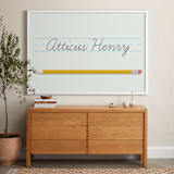 "The Write Stuff" - Personalized Art Print in Mint by Sarah Cohn - In a Room
