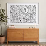 "Peek A Boo" - Art Print in Black & White by Helen H Wu - In a Room