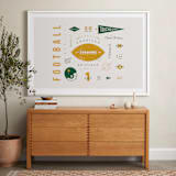 "American Football Vocab" - Art Print in Hunter by Dana Beckwith - In a Room