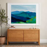 "Enchanted Vista" - Art Print in White by Jenny Partrite - In a Room