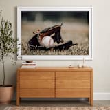 "For The Big Game 2" - Art Print in Field by Janet Cruz - In a Room