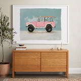"Surf Pink" - Art Print in Coastal by Erin Kessler - In a Room
