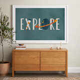 "Space to Explore III" - Art Print in Twilight by Heather Schertzer - In a Room