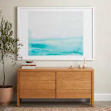 "Seafront" - Art Print in Sea Blue by Itsy Belle Studio - In a Room