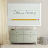 "The Write Stuff" - Personalized Art Print in Mint by Sarah Cohn - In a Room