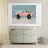 "Surf Pink" - Art Print in Coastal by Erin Kessler - In a Room