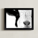 "Pawnee" - Art Print in Black and White by Leslie Le Coq - Framed