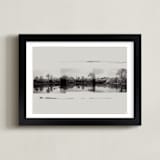"Frisa" - Art Print in Fog by Maja Cunningham - Framed