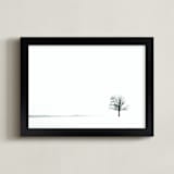 "Winter Tree" - Art Print in Snow by Robin Ott - Framed