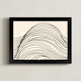 "Riders Curl 1" - Art Print in Midnight by Jayne Alfieri - Framed