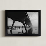 "Life is Foggy" - Art Print in Foggy Black by Curtis Newkirk - Framed