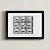 "The Worm in Motion" - Art Print in Vintage Grey by Kelsey Mucci - Framed