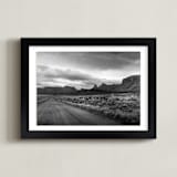 "buttes & mesas I" - Art Print in Desert Grey by Eric Clegg - Framed