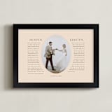 "Our Vows: Framed Photo" - Framed Photo in Blush by Sarah Curry - Framed