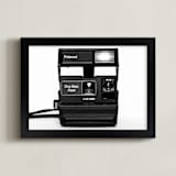 "In an Instant" - Art Print in Black & White by 1885 Atelier - Framed
