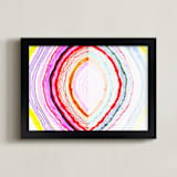 "Great with Agate No 1" - Art Print in HOT PINK by HAPI ART - Framed