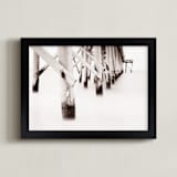 "The Full Length of Waves" - Art Print in Seagull by Matthew Koehnemann - Framed