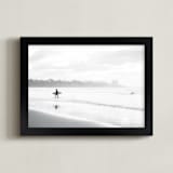 "Monochrome Coasts" - Art Print in Monochrome by Matthew Sampson - Framed