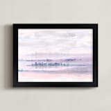 "Peninsula" - Art Print in Dusty Lavender by Grace Kreinbrink - Framed