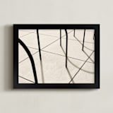 "Curves and Lines" - Art Print in Sepia by Megan Monismith - Framed
