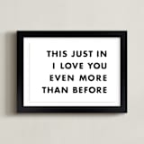 "News Flash" - Art Print in Newsprint by hi-lighter inc. - Framed