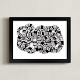 "Sandworm 2" - Art Print in Black by Jaime Derringer - Framed