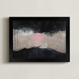"Cosmic Intervention" - Art Print in Black by Bethany Mabee - Framed