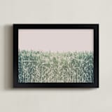 "Corn Field" - Art Print in muted green by Alexis Arnold - Framed