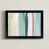 "Grace" - Art Print in Teal by Artsy Canvas Girl Designs - Framed