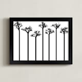 "Stand Tall" - Art Print in black on white by Leanne Friedberg - Framed