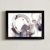 "Melt" - Art Print in Inky Black by ADRIENNE JACKSON - Framed