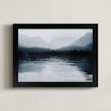 "glassy waters" - Art Print in Mist by Alicia Abla - Framed