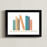 "Your Story" - Personalized Art Print in Pumpkin by Oma N. Ramkhelawan - Framed