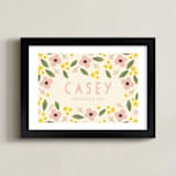 "Pink Lemonade" - Personalized Art Print in Lemonade by Haley McCoy - Framed