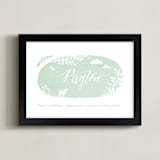 "Meadow fawn" - Personalized Art Print in Seaglass by Jennifer Wick - Framed