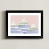 "Colorful Summit" - Art Print in Sienna by Akweley Creative - Framed