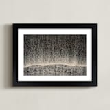 "Sandscape 46" - Art Print in Sandy Beige by Chris Benjamin - Framed