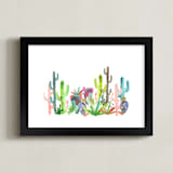 "Cactus Jungle" - Art Print in Jungle Fresh by Holly Royval - Framed