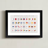 "maritime alphabet" - Art Print in Maritime by Kamala Nahas - Framed
