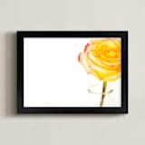 "Minimalist Beauty" - Art Print in Orange Yellow by Mary Ann Glynn-Tusa - Framed