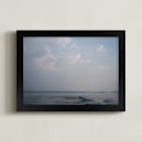 "Softness of the Storm" - Art Print in cloudy grey by Ardell McLennan - Framed