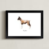 "Boxer" - Art Print in Brown by Megan Kelso - Framed