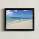 "Thee Big Blue Splash" - Art Print in Turquoise Blue by Carole Crohan - CaroleeXpressions - Framed