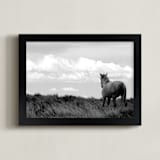 "Desert Dreamer" - Art Print in Black and White by Leslie Le Coq - Framed