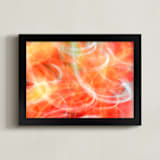 "Waltzing" - Art Print in red and white by NSMARK - Framed
