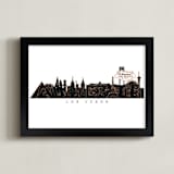 "Las Vegas Cityscape" - Art Print in Black by Hooray Creative - Framed