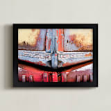 "Antique Ford" - Art Print in rusty red by Ardell McLennan - Framed