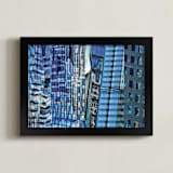 "NYC Blue Reflections" - Art Print in NYC Reflections by A MAZ Design - Framed